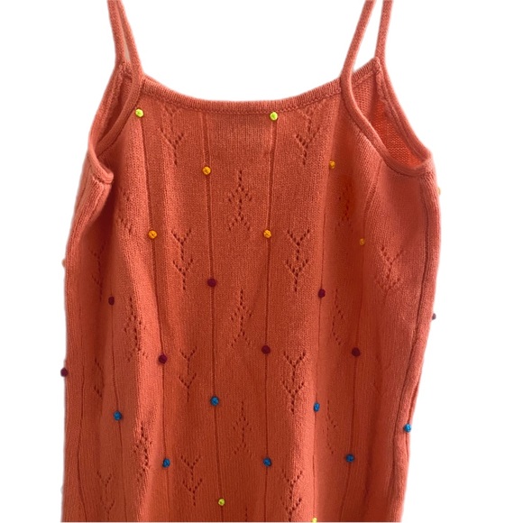 YanYan Rosie Rosebud Lambswool Sweater Dress In Soft Pink small nwt - Picture 8 of 8